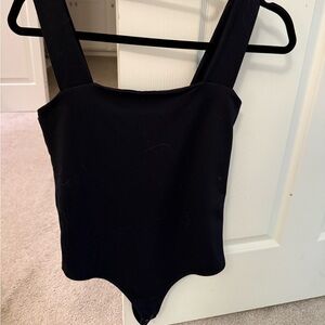 Abercrombie & Fitch Black Square-Neck bodysuit